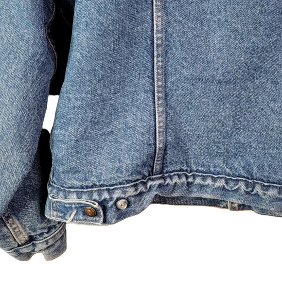 Levi's Type 3 Trucker Vintage USA Heavy Sherpa Lined Jean Jacket Coat 46R